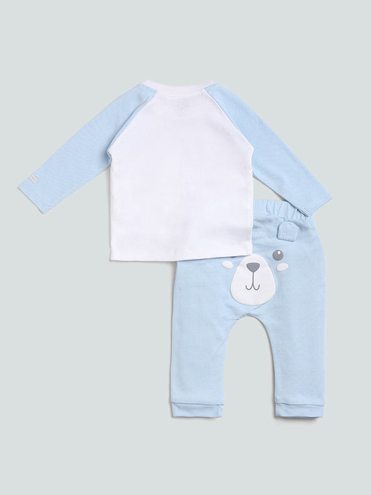 HOP Baby Blue T-Shirt & Pant Set