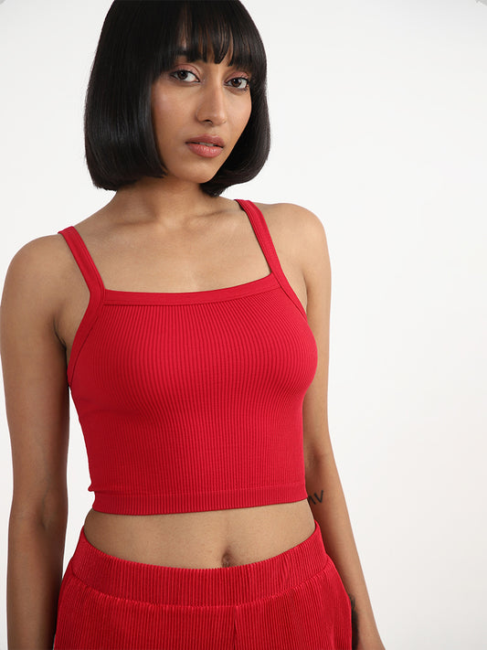 Superstar Plain Red Camisole