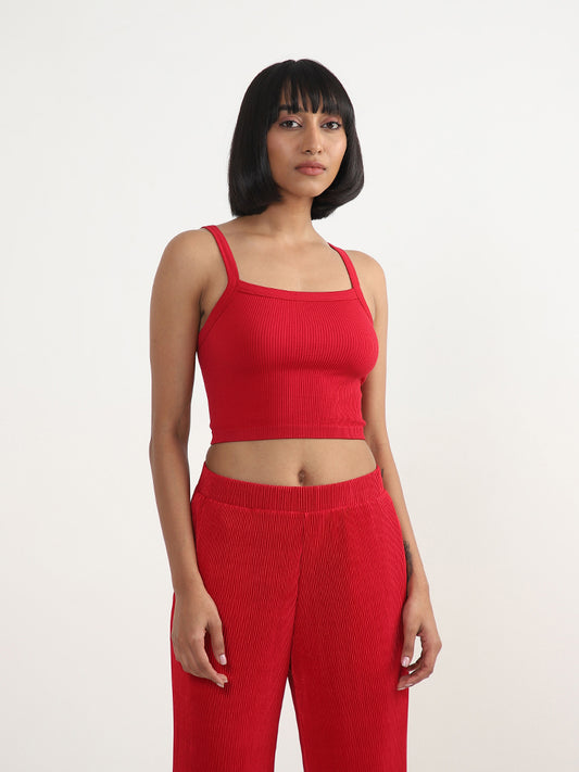Superstar Plain Red Camisole