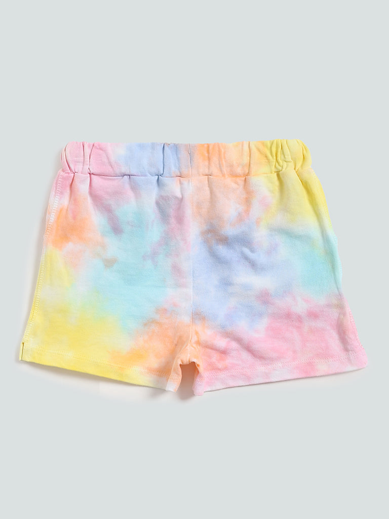 HOP Kids Playful Multi-Colored Printed Shorts