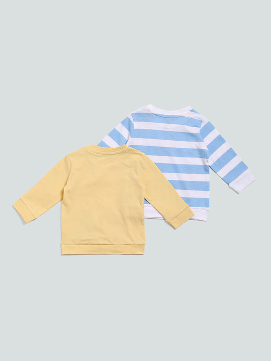 HOP Baby Solid Solid Multi T-Shirt Pack of 2